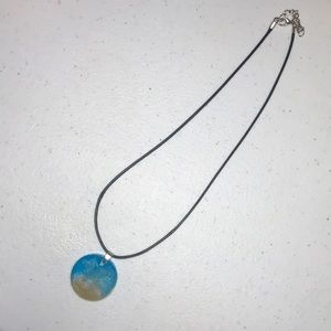 ‼️SOLD ‼️Handmade Resin beach theme necklace
